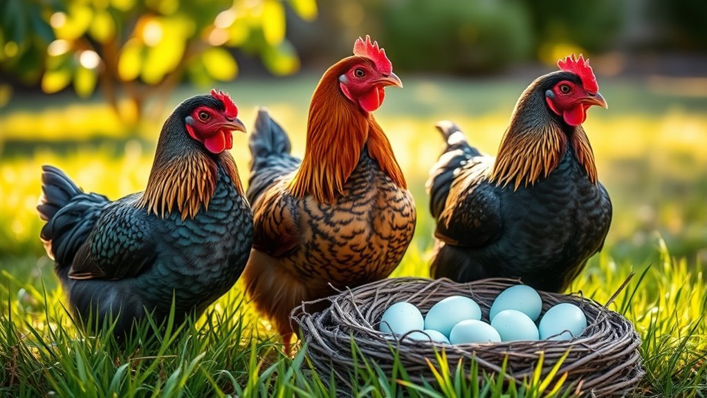 blue eggs friendly hardy