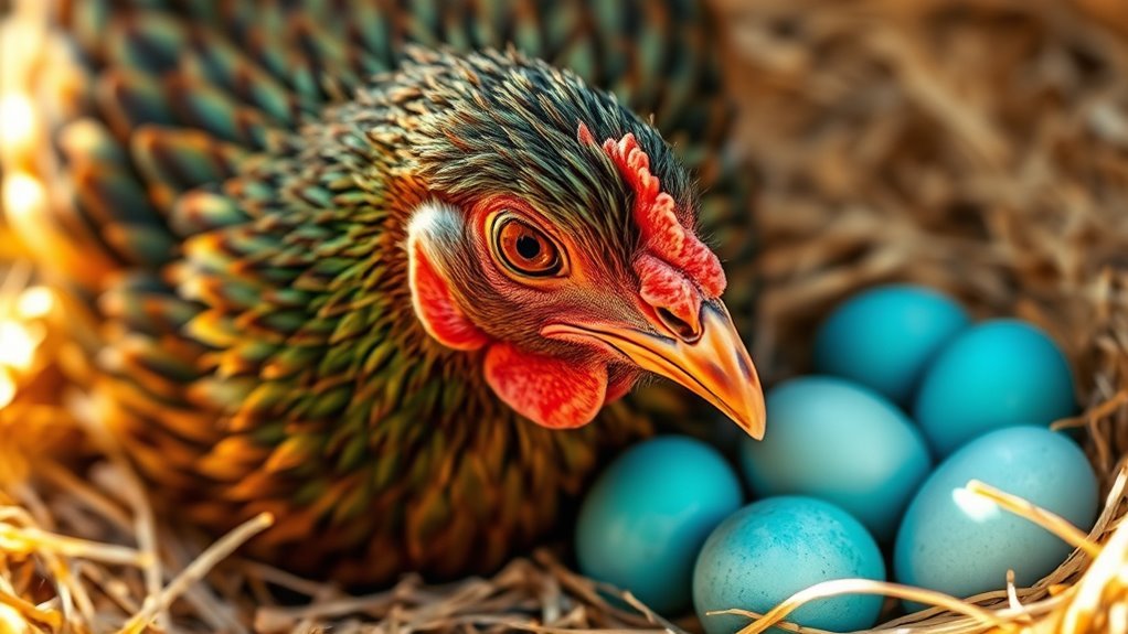 blue eggs tufted tail less