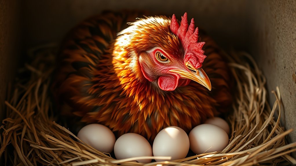 chicken egg laying pain