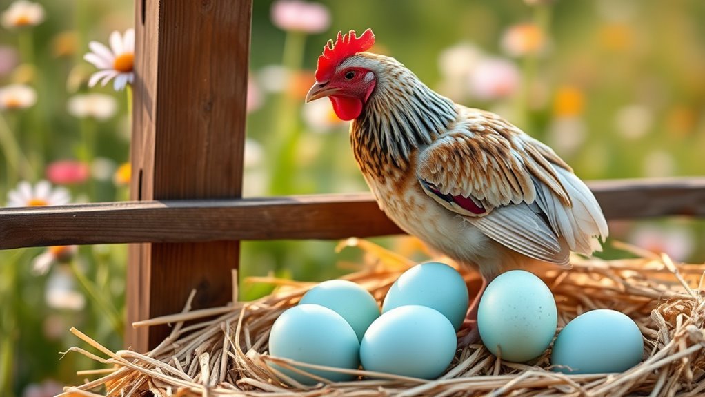 colorful eggs and friendly temperament