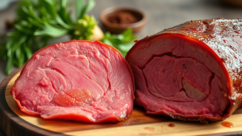 compare corned beef and brisket