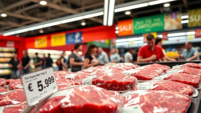 current ground beef price