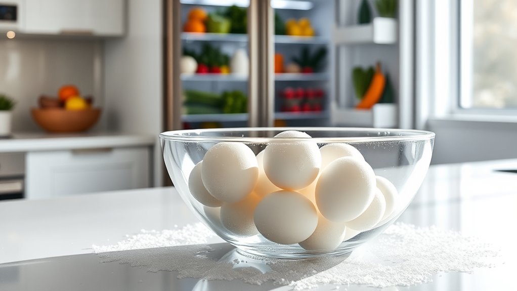 eating frozen eggs safely