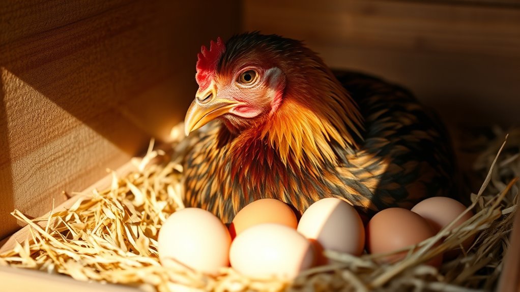 egg laying readiness signs