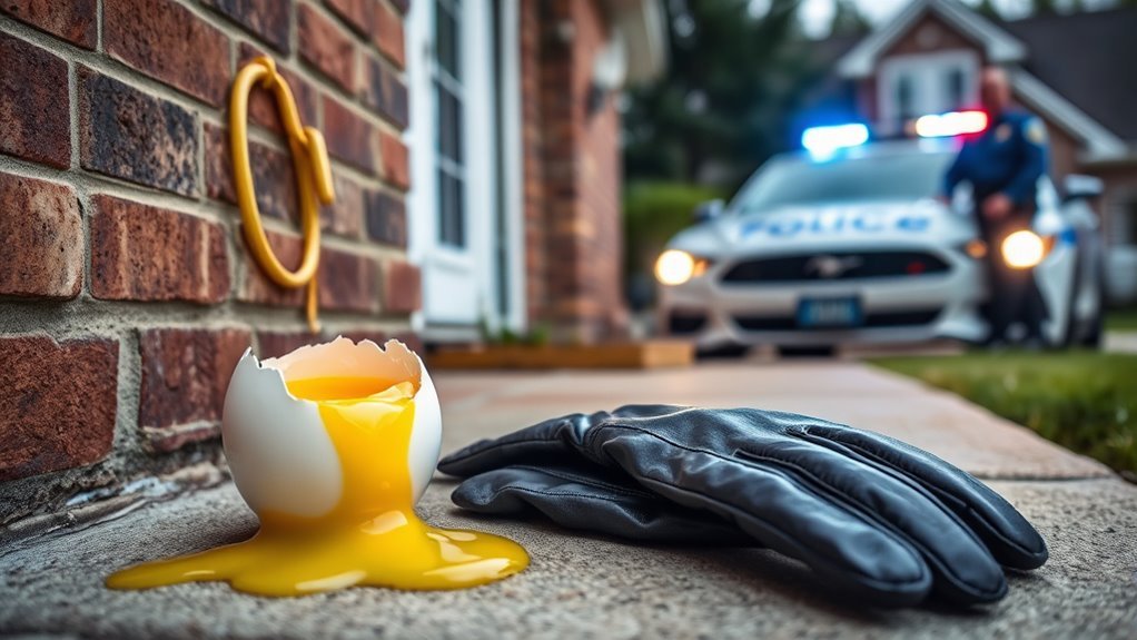 egging causes property damage