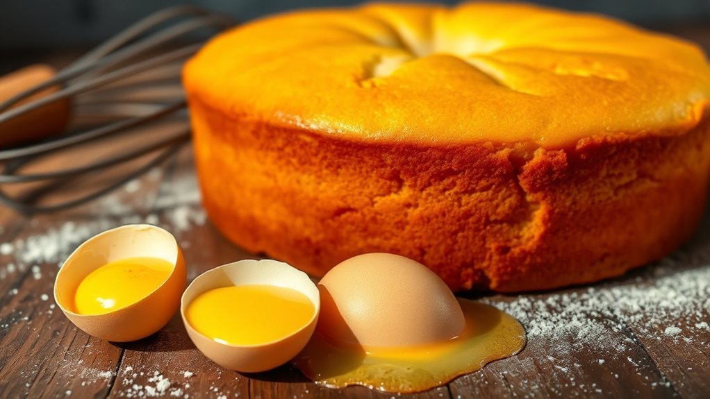 eggs enhance cake flavor