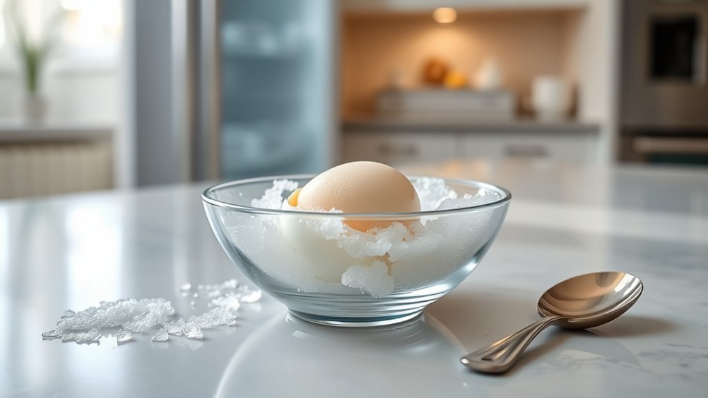 eggs expand when frozen