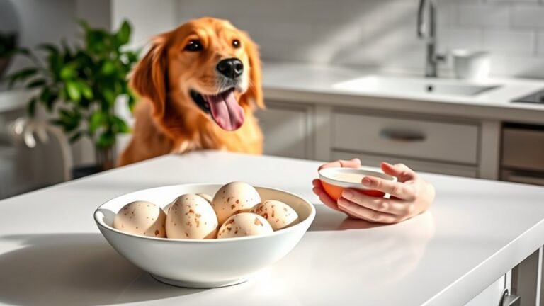 feed raw eggs carefully