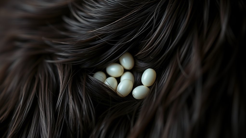 flea eggs hide in fur