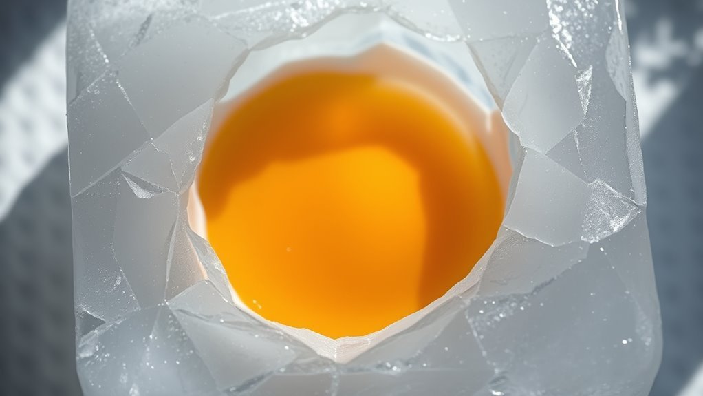 freezing alters egg texture