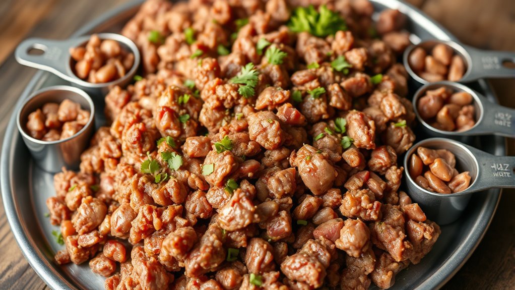 ground beef portion guidelines