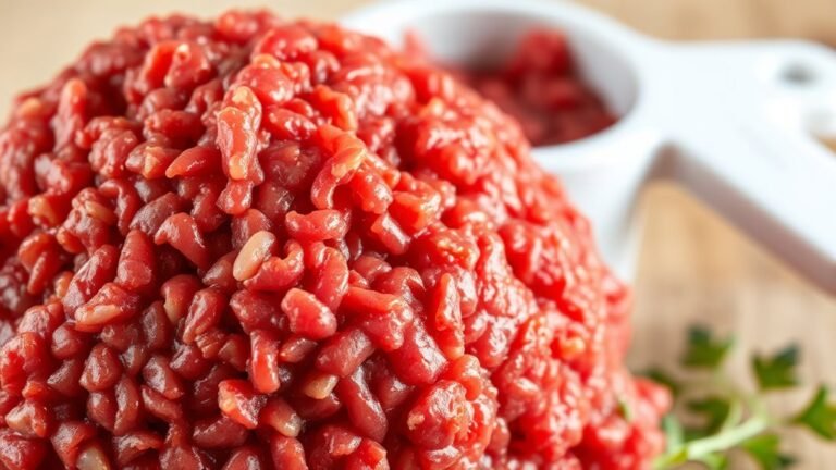 ground beef protein content