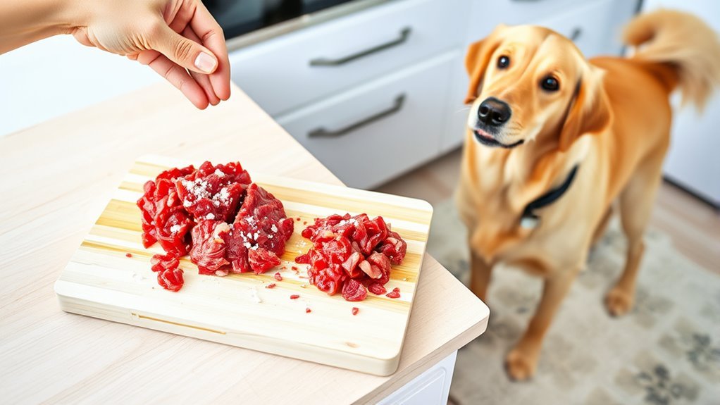 handle raw beef safely