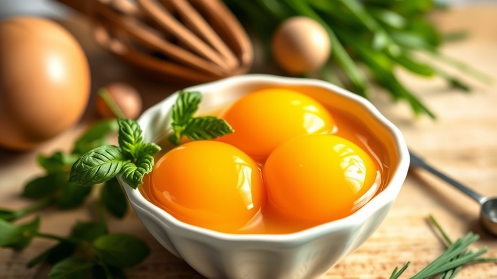 incorporate egg yolks creatively