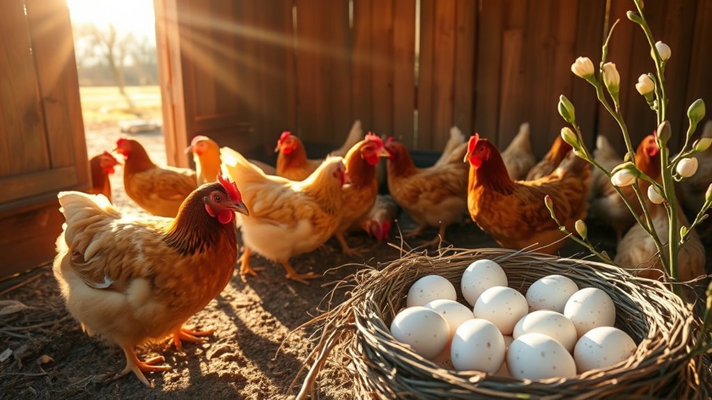 increase daylight for eggs
