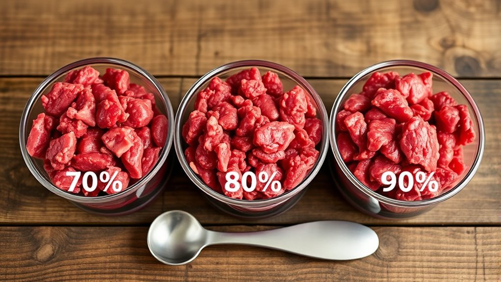 lean beef equals higher protein