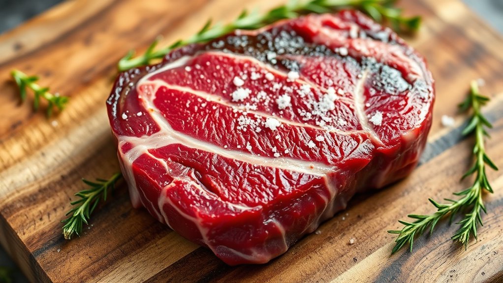 marbled tender flavorful steak