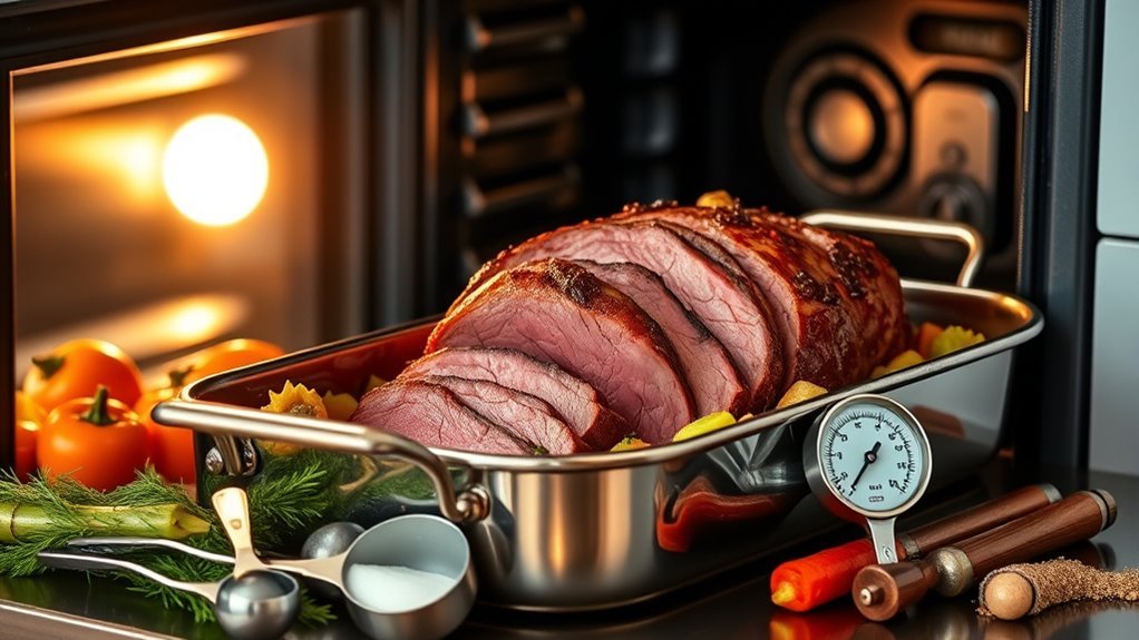 oven cooked corned beef preparation