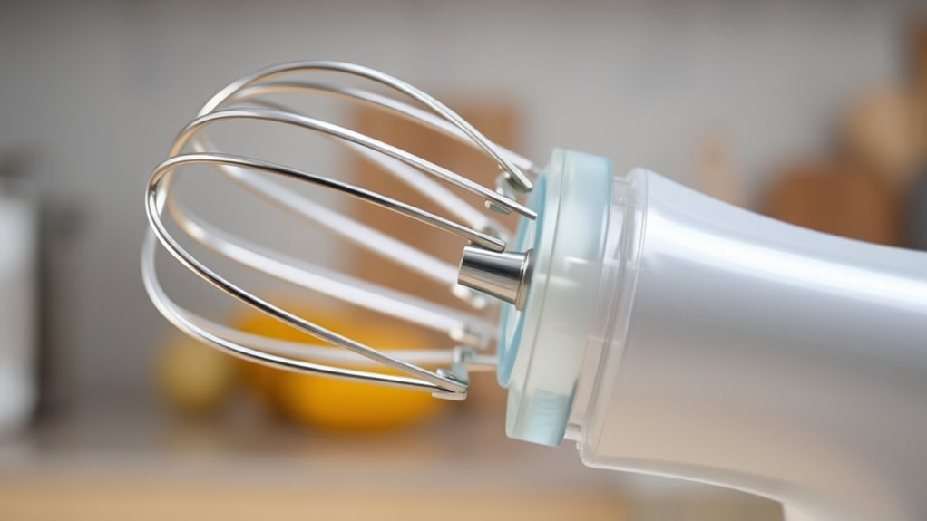 plastic enhances egg beater durability