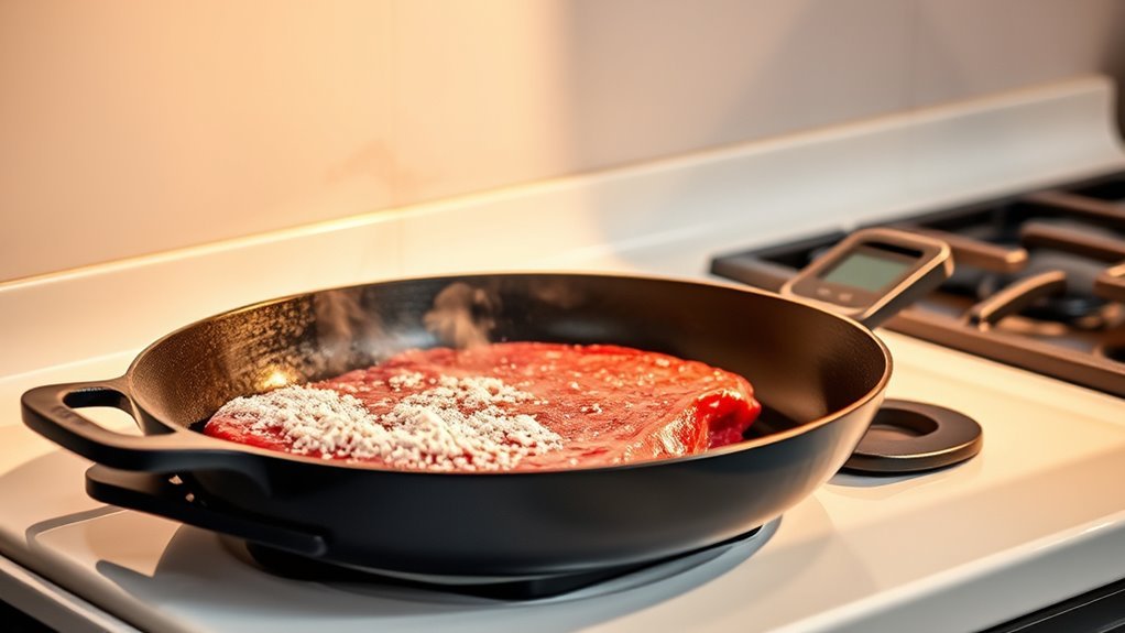 preheat surface thoroughly first