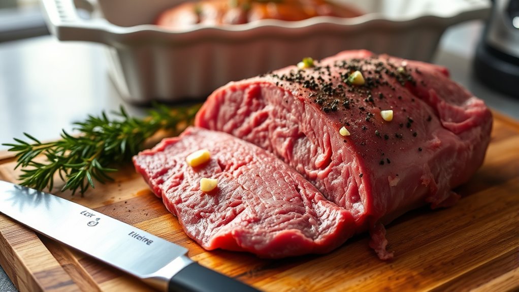 prepare trim season cook