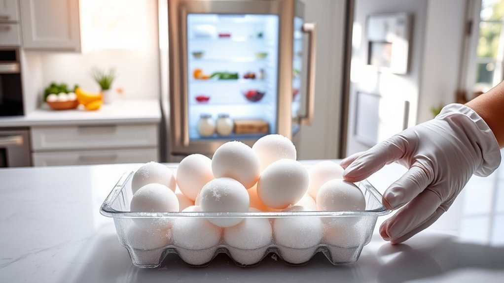proper frozen egg handling