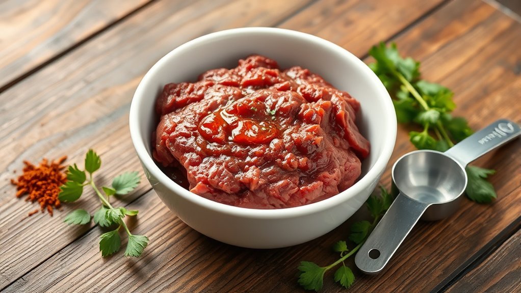 protein content in ground beef