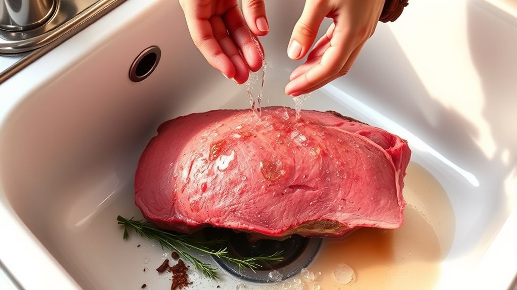 rinse trim dry brisket