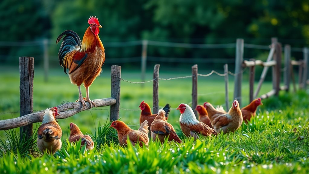 roosters fertilize eggs naturally