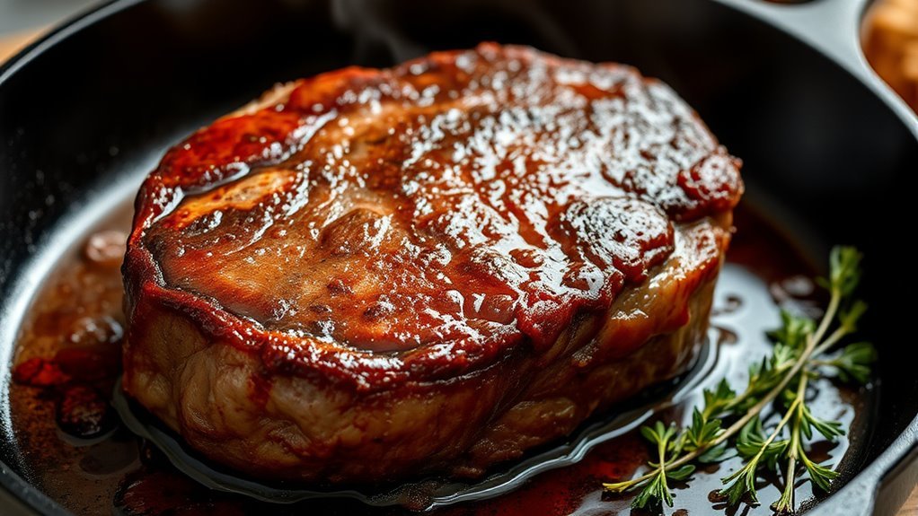 sear meat for flavor