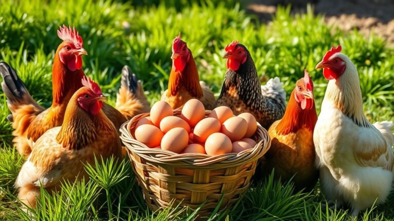 seven brown egg layers