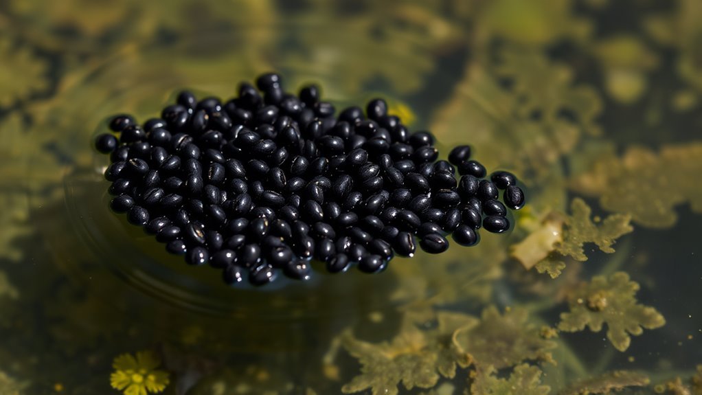 small elongated clustered eggs
