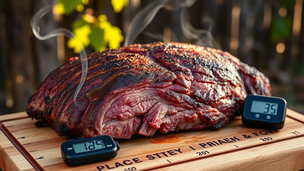 smoking brisket one pound