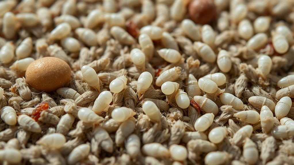 tiny smooth white eggs