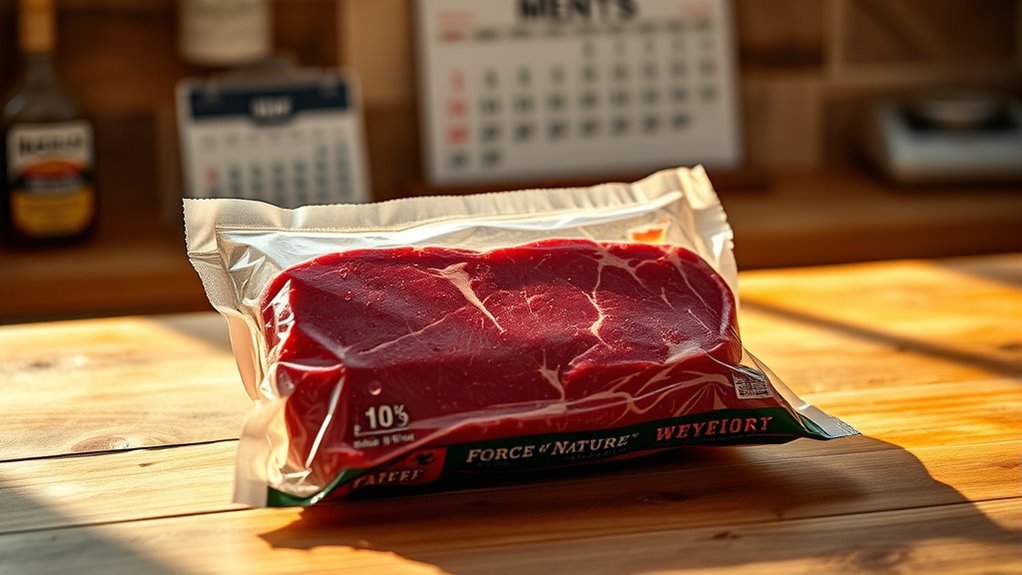 unopened beef shelf life