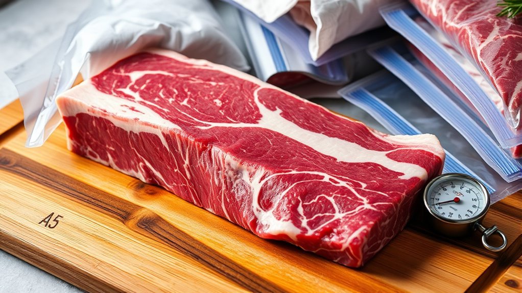 vacuum seal label portion