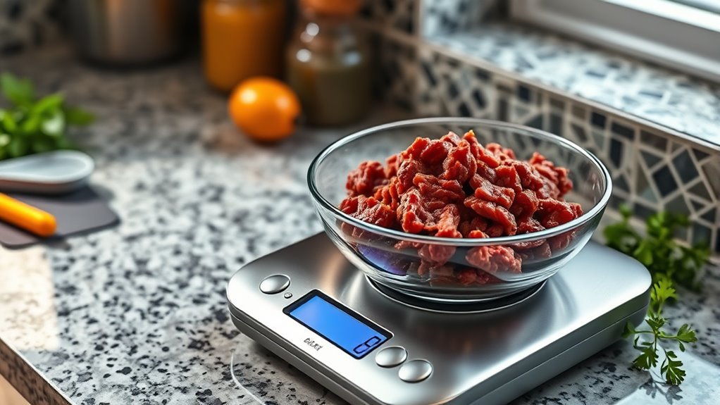weigh cooked beef accurately