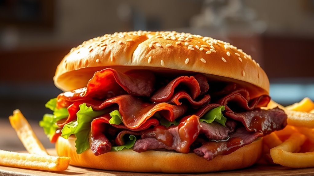 arby s roast beef calories