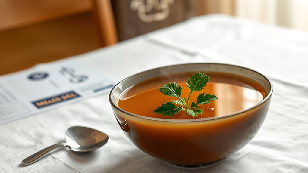 beef broth may not be clear