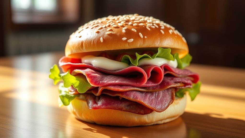 calorie sources in sandwich