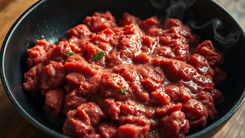 calories in ground beef
