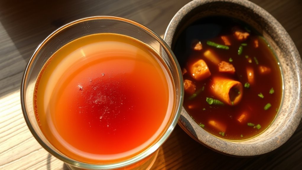 clear flavorful beef broth