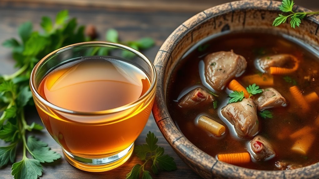 clear impurity free broth