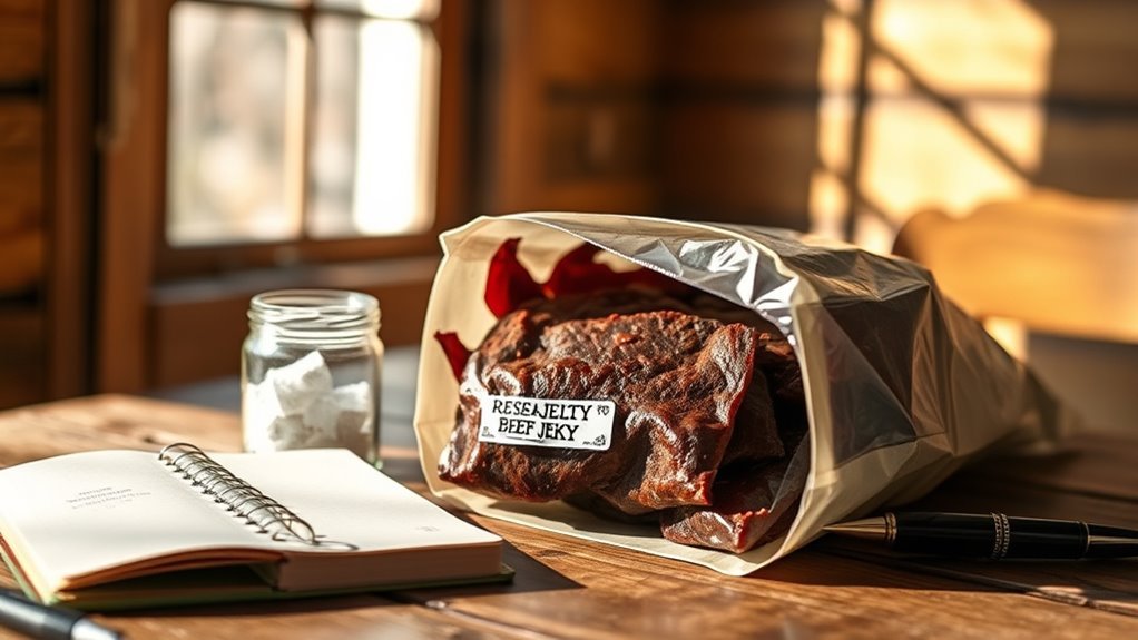 consume beef jerky promptly