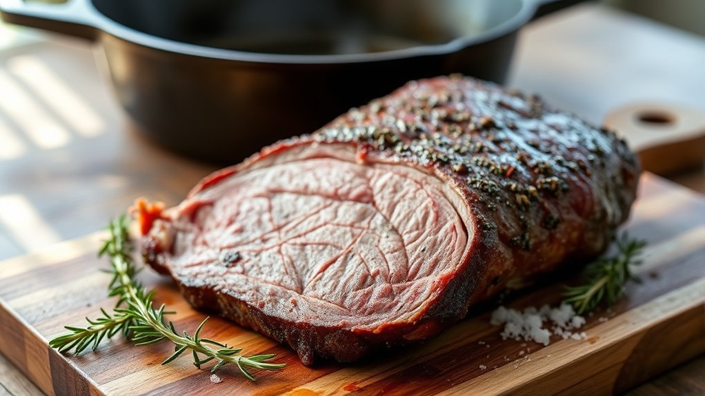 cook brisket fat side up