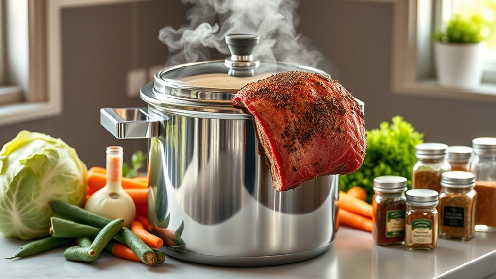 cook corned beef quickly