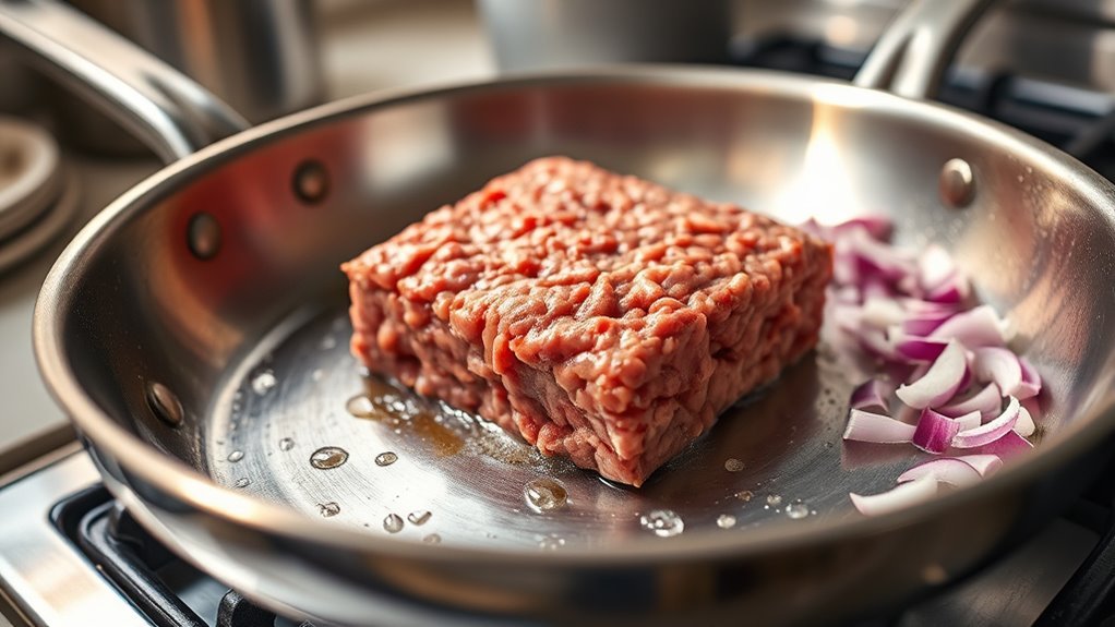 cook frozen beef quickly