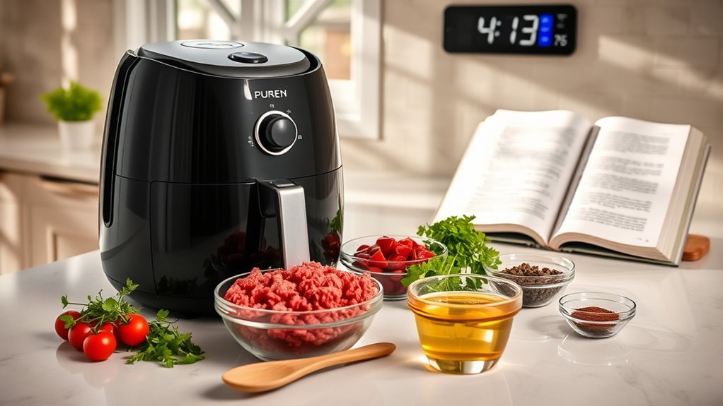cook ground beef efficiently