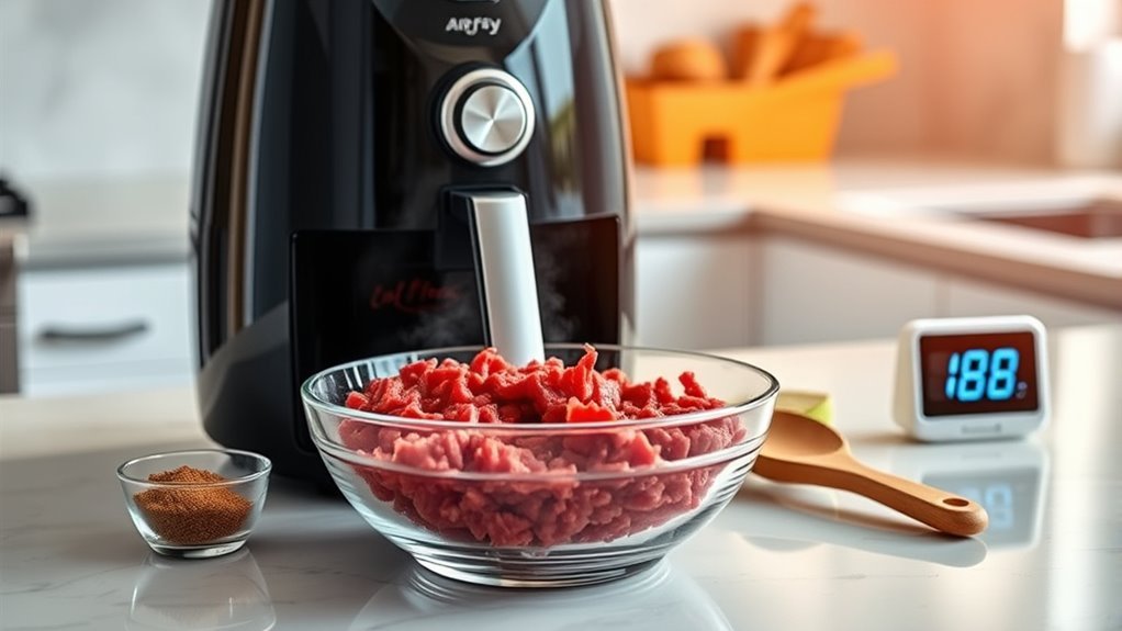 cook ground beef evenly
