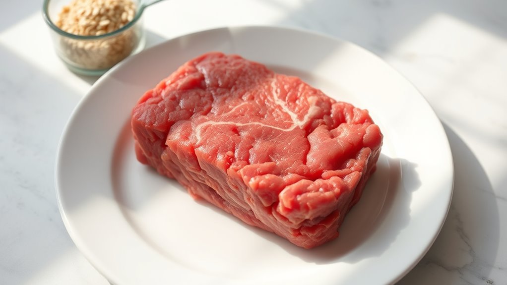 fat affects ground beef protein